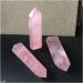 ABUZIV Natural Rose Quartz Crystal Stick - 7-8cm Healing Column Pillar & Pendulum for Spiritual Wellness - Buy Online on GoSupps.com