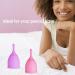 Large Menstrual Cups - 2 Sets Reusable Soft Cups for Heavy Flow - Medical Grade Silicone - USA Designed - Tampon & Pad Alternative (Pack of 2) - Buy Online on GoSupps.com