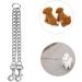LERTREEUK Double Dog Leash - Stainless Steel 2 Way Chain Coupler for Two Dogs (40cm) | International Shipping - Buy Online on GoSupps.com
