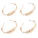 JZK 4 x Roman goddess leaf leaf gold leaf hair rapid hair band bride brid hair crown leaf tiara for wedding Christmas birthday football party