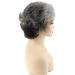 Short Gray Pixie Cut Wig for White Women - Silver Grey Curly Wig with Bangs - Buy Online on GoSupps.com