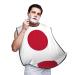 Japanese Flag Print Beard Bib Apron For Men Beard Hair Catcher For Men Shaving Trimming Beard Cape Cloth Black