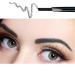 Anifer eyebrow pencil black waterproof automatically retractable durable make-up with two ends (black/black# 1) 001 (black)