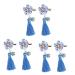 FRCOLOR 3 Pairs New Year Bobby Pin Tassels Barrettes Party Hair Clip Kids Hair Side Clip Chinese Style Hairpin Bows Hair Clips Bow Hair Clips Tassel Hairpin Candy Bag Child The Flowers