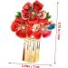 minkissy Hair Grips Japanese Kimono Hair Chopsticks Japanese Style Hair Flower Hair Clip Hair Barrettes Chinese New Year Hair Clip Hanfu Chinese Wedding Decoration Dynamic China Bride M Red - Buy Online on GoSupps.com