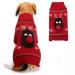 Petcare dog sweater Christmas dog turtleneck sweater Christmas pattern knitwear warm pet sweater for dog puppies party Puppy gift for dog red moose XXS