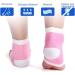 Moisturizing Heel Socks - Open Toe Gel Spa Foot Care - Pink Heel Protection - Buy Online on GoSupps.com