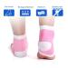Moisturizing Cracked Heel Socks - Gel Spa Foot Care Open Toe Protector (Pink) for Smooth Heels - Buy Online on GoSupps.com