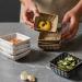 for Storage Condiments Home Sushi Dipping Household Ceramic Square Ketchup Dishes Vinegar Kitchen Serving Porcelain BBQ Mini Snack Bowls Decorative Plates Condiment Side - Buy Online on GoSupps.com