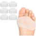 FSZBWL 3 Pairs Metatarsal Pads 6 Pack Ball of Foot Cushions for Women and Men Soft Gel Pads Pain Relief Forefoot Pad Insoles Transparent Breathable Honeycomb