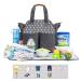 Buy Lekebaby Large Baby Diaper Bag Messenger with Changing Mat - Grey | Ideal for Travel - International Shipping Available - Buy Online on GoSupps.com