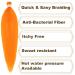 Pre-Stretched Braiding Hair - ITCH-SYNTHETIC Fiber Crochet Braids | Yaki Texture Extensions | 3 Packs Orange 66 cm - Buy Online on GoSupps.com