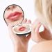 LED Light Travel Makeup Mirror 1X/10X Magnified Dimmable Compact Mirror USB Rechargeable Small Travel Mirror with 12 Led Light Touch Screen Mini Folding Mirror Black Portable Folding Makeup Mirror - Buy Online on GoSupps.com