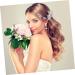 DOITOOL Hair Comb Floral Rhinestone Hair Pin Bride Wedding Headgear - Buy Online on GoSupps.com