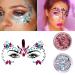 Face Jewels Stickers & Glitter Set for Festival, Rave, Party - Mermaid Crystal Temporary Tattoos - 6 Sets with 4 Boxes of Face Gems - Buy Online on GoSupps.com