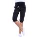 MijaCulture - Capri Relaxed Maternity Cropped Trousers Pants Short 4090 S Black