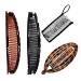 Banana Hair Clips Vintage Clincher Combs Tool Set Lazy comb hair banana Grips Fishtail Ponytail(4 pcs)