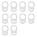 10X Silicone Button Ring Silicone Ring Pacifier Holder Clip Adapter for Baby Pacifier Dummy Chains Transparent