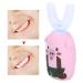 U-Shaped Automatic Toothbrush for Kids - Pink Electric Sonic Teeth Cleaner - Buy Online on GoSupps.com