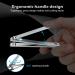 Kaasage Nail Clipper and File - Classic Stainless Steel Nail Cutter with Glass Nail File Clip Fingernails and Toenails Easily Gift for Men Women & Seniors - Buy Online on GoSupps.com