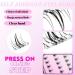 Self Adhesive Lash Clusters | Press-on Lashes 12mm | No Glue DIY Eyelash Extension Kit - Natural Look - Buy Online on GoSupps.com