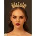 SWEETV Gold Queen Crown - Women's Wedding & Birthday Crown, Cake Topper & Costume Party Accessory - Buy Online on GoSupps.com
