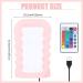 Wave Pattern Makeup Mirror with Lights - 16 Colors, Portable Cosmetic Desktop Mirror for Living Room, Bedroom, and Home Decor - Women's Gift (Pink) - Buy Online on GoSupps.com