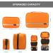 Hanging Toiletry Bag Waterproof Jiemei Travel Wash Bag | 4 Compartments, Foldable Compact Size | Super Durable Fabric | Orange - Buy Online on GoSupps.com