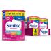 Similac Soy Isomil Infant Formula, for Fussiness & Gas, Plant-Based Protein, Baby Formula Powder, 30.8-oz Value Can, Pack of 4