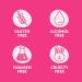 Fun In by Sun In Temporary Hair Color Pink - Easy Brush Applicator Washes Out in One Shampoo Gluten-Free Paraben-Free Alcohol-Free Cruelty-Free - Buy Online on GoSupps.com