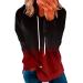 Wirziis Women Fashion Hoodie Sweatshirt Casual Long Sleeve Ombre Loose Fit Comfy Soft Pocket Drawstring Hooded Pullover Tops Medium A01#red