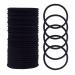 HXC 50PCS Black Hair Band 4mm Thick Hair Bands for Women Strong Elastic Hair Ties for Thick Hair Elastic Hair Bobbles for Ponytail Hair Accessories