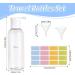 Ailvor 30ml Travel Bottles Travel Bottles for Toiletries Empty Refillable 12pcs Clear Container Travel with 2 Funnels and Colorful Labels Plastic Travel Bottles for Shampoo Lotions Cosmetics 12 Pack 30ml - Buy Online on GoSupps.com