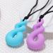 Healifty Sensory Chew Necklaces - 2 Pack Silicone Chewy Necklace Toys for Kids - Teething & Sensory Assorted Color - Buy Online on GoSupps.com