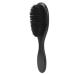 Flexible beard brush with dense bristles ergonomic handle for salon styling and shaving
