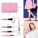 Yuwaku 32pcs Pink Makeup Brush Set | Premium Synthetic Brushes Kit with Nylon Bag - Buy Online on GoSupps.com