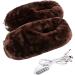 Amonida Electrical Foot Warmers - Adjustable 3-Heat 5V Heated Shoes with Dual Zippers (Coffee) - Perfect for All Seasons | Buy Internationally - Buy Online on GoSupps.com