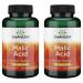 Swanson Malic Acid - Natural Supplement Promoting Cellular Energy Production - Supplement Formula to Help Nourish & Energizes Muscles - (100 Veggie Capsules, 600mg Each) (2 Pack) 100 Count (Pack of 2)