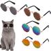 FEZF 4 pieces of dog glasses for small dogs dog glasses glasses dogs small sunglasses for small dogs pets glasses stylish and sophisticated suitable for puppies and kitten