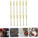 48 pcs Micro Home Power Hanging Teaspoons Scoop Mini Cleaner Screw Exquisite Vintage Keychain Tiny Metal Salt Steel Scoops Teaspoon Practical Delicate Gold Scooper Tableware Spoons (Color : Golden  - Buy Online on GoSupps.com