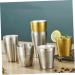 Buy Beavorty Beerbecher Tools for Men - Metal Shaving Brush & Razor Accessories | 7.1x7cm Silver Container - Buy Online on GoSupps.com