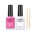 Ownest 2 Pcs Nail Peel Off Liquid Tape Set, Nail Liquid Tape Latex Cuticle Guard Skin Barrier, Gel Manicure Polish Accessory, Liquid Latex for Nails Nail Protector-15ml