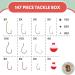 Tailored Tackle Fishing Kit - 147 Pc Gear Set with Tackle Box, Hooks, Bobbers and Accessories for Live Worms and Artificial Bait - Buy Online on GoSupps.com