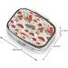 Red Mushrooms Print Square Pill Box | Mini Metal Medicine Storage | Perfect for Travel | One Size - Buy Online on GoSupps.com