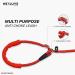 NEXLUVE Dog Slip Lead 6ft Anti-pull Dog Training Leash Rope Lead with Durable padded 2 Handles 6FT/182cm Adjustable Dog long Lead for Small Medium and Large Dogs (RED) - Buy Online on GoSupps.com