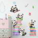 OOTSR Panda Bear and Book Wall Decals - Cute Animal Home Decor for Kids Bedroom & Nursery - Buy Online on GoSupps.com