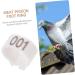 CORHAD 100 Pcs Pigeon Anklet Pigeons Identification Ring Duck Leg Number Plastic White Products 1.3X1.3CM White - Buy Online on GoSupps.com