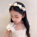 IYOU Flower Wedding Headband Ivory Bowknot Hair Bands Birthday Party Hair Accessories for Girls - Buy Online on GoSupps.com
