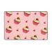 Flannel Carpet Cherry Cake Pattern 60 x 39 in Non-Slip Durable Suitable for Living Room and Office Bedroom
