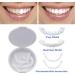 icehao Upper & Lower Teeth Veneers - Simulation Braces Snap On Smile Tooth Cover for Perfect Whitening - One Size Fits Most Comfortable Denture - 2pcs Set - Buy Online on GoSupps.com